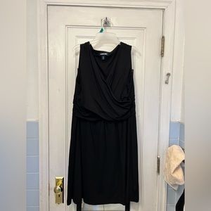 Lands End Black cross over dress size xl Lands End